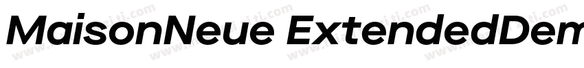 MaisonNeue ExtendedDemiBold字体转换